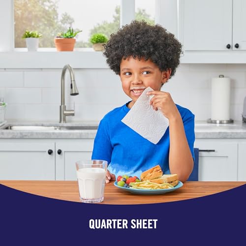 Sparkle® Tear-A-Square® Paper Towels, 24 Double Rolls = 48 Regular Rolls