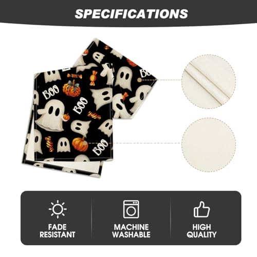 Halloween Table Runner 13x72 Inch Black Polyester Party Decor - Artoid Mode