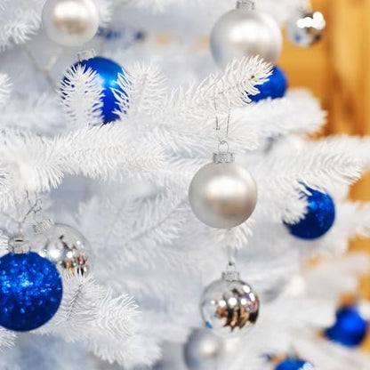 100pcs Silver Christmas Ornament Caps, Round Hanger Supports for Decorations