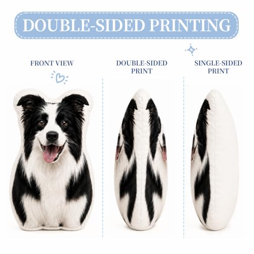 Personalized Pet Photo Pillow Custom Plush with Picture for Gift or Decor