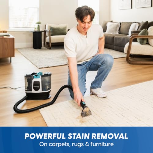 Mini Portable Carpet & Upholstery Spot Cleaner Machine - Denim Variant