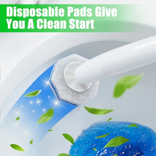 Disposable Toilet Brush and Holder Set with 40 Refills - Compatible with Clorox - Variation: 40 Count Set