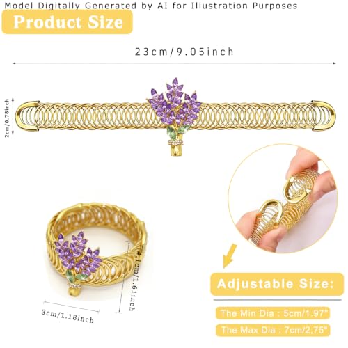 2-Pack Lavender Flower Curtain Tiebacks - Farmhouse Window Decor