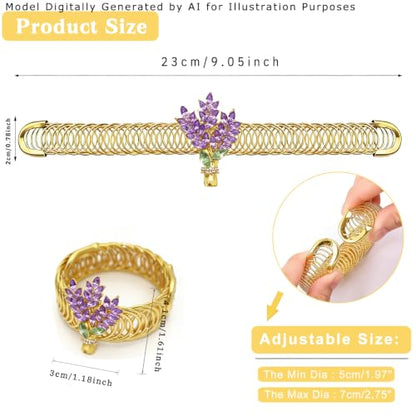 2-Pack Lavender Flower Curtain Tiebacks - Farmhouse Window Decor