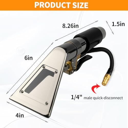Shop Vacuum Carpet & Upholstery Extractor Hose Kit with Stainless Steel Wand