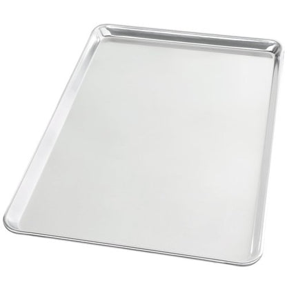 Chef Approved 26" Wide Aluminum Sheet Pan - Heavy-Duty Baking Bun for Restaurants | 26"W x 18"D x 1.13"H, 16-Gauge