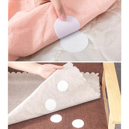 Self-Adhesive Nylon Bed Sheet Retainer Dots for Sofa Cover and Bedding