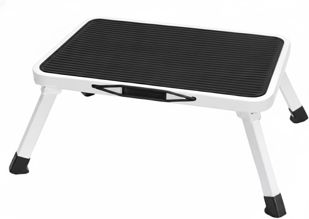 Simple Deluxe Foldable Step Stool - Heavy Duty Non-Slip Foot Stool for Adults & Kids | 330 Lbs Capacity