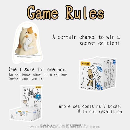 52TOYS Behold My Cat Blind Box 2-Pack Collectible Kawaii Action Figures