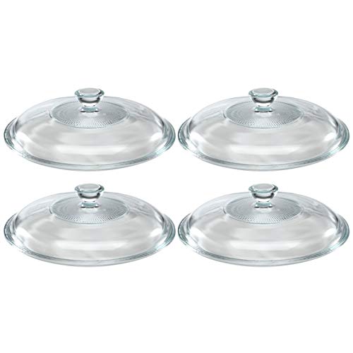 Pyrex 623-C Replacement Glass Lid for Casserole Dish (Dish Sold Separately) - 4 Pack Made in the USA