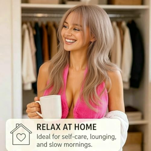 Pink Adjustable Hands-Free Shower Towel Bra for Women XL G-D Variation