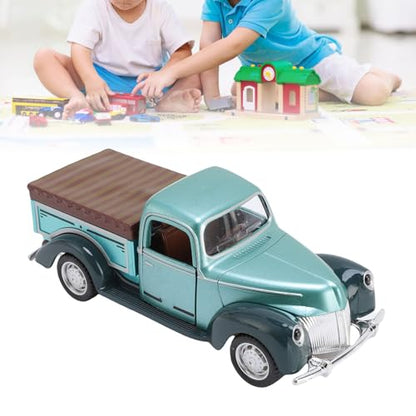 Green Vintage 1:28 Scale Alloy Pickup Truck Model - Classic Truck Figurine