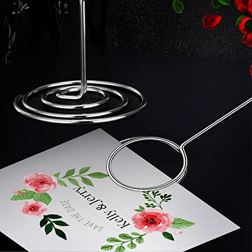 24 Pcs Table Number Holders with 3 Sizes - Photo & Card Display Clips - Wedding & Event Centerpieces (220/85/50 mm Pack of 2)