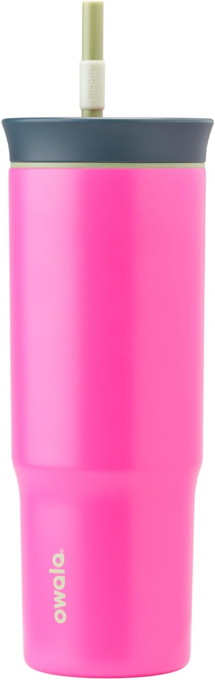 Owala Stainless Steel Travel Tumbler - Triple Layer Insulated, Spill Resistant Lid, 24 oz, Watermelon Breeze