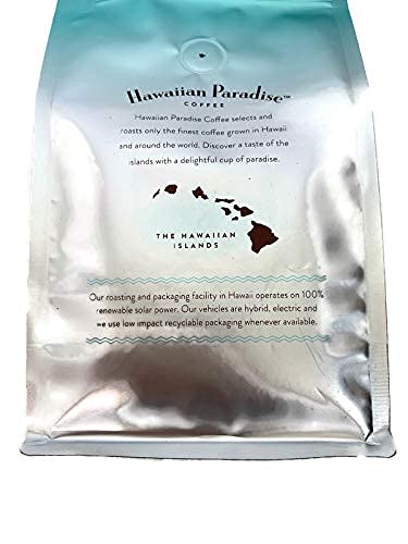 Hawaiian Paradise Coffee Coconut Flavored Ground Coffee 12oz Bag, 100% Arabica Beans, Premium Rich Flavored, Finest Beans, Sustainably Roasted Coffee