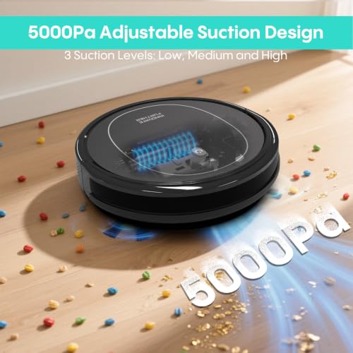 Robot Vacuum and Mop Combo with 5000Pa Suction, Self-Charging, App & Alexa Control
