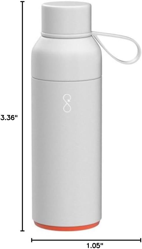 Ocean Bottle Original 17 oz - Stainless Steel Water Bottle | Reusable & Eco-Friendly Gift (Rock Grey)