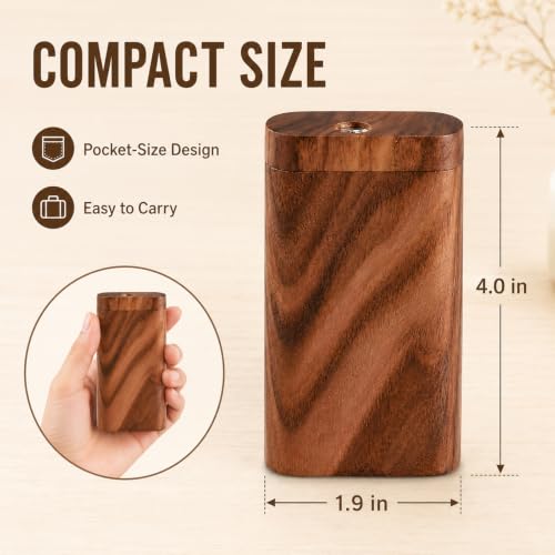Wooden Storage Box - Modern Desktop Organizer for Small Items