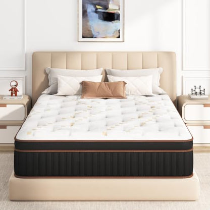 Twin Hybrid Mattress 10 Inch in a Box - Medium Firm, Luxury Support