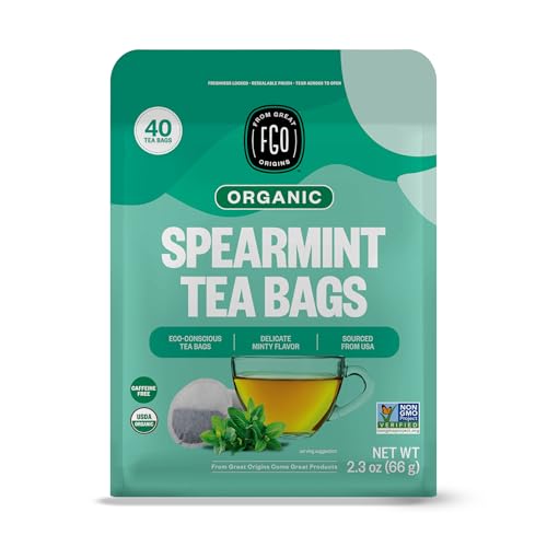 FGO Organic Gunpowder Green Tea, Loose Leaf, 16oz Bulk Resealable Bag, Packaging May Vary (Pack of 1)