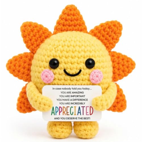 Positive Crochet Sunshine Gift for Women You Are Appreciated Variation of THIS listing