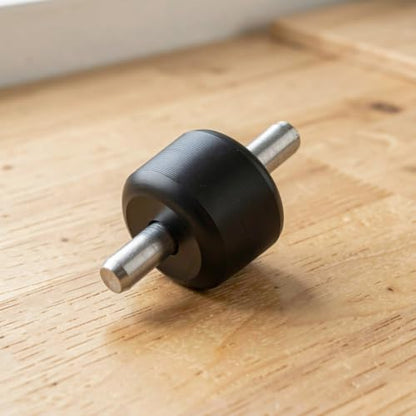 4 Pack Vacuum Replacement Wheels Black Plastic Rollers