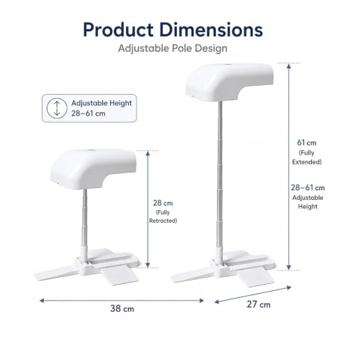Bed Cooling Fan Under Sheets for Hot Sleepers - Adjustable Bed Side & Floor-Standing Fans