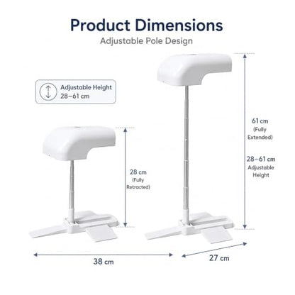Bed Cooling Fan Under Sheets for Hot Sleepers - Adjustable Bed Side & Floor-Standing Fans