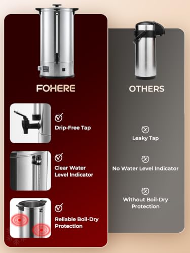 Hot Water Dispenser 26.4QT Canning Boiler with Rack - Commercial Kitchen Equipment