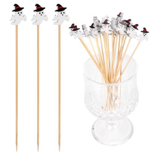 Ghost Halloween Cocktail Picks 200pcs Spooky Toothpick Food Decor
