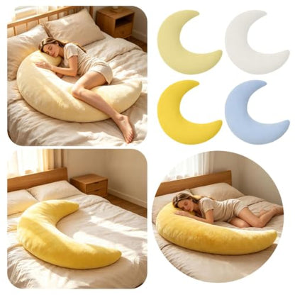 Blue Moon Sleep Moon Spoon Body Pillow for Side Sleepers - Adjustable Full Body Support