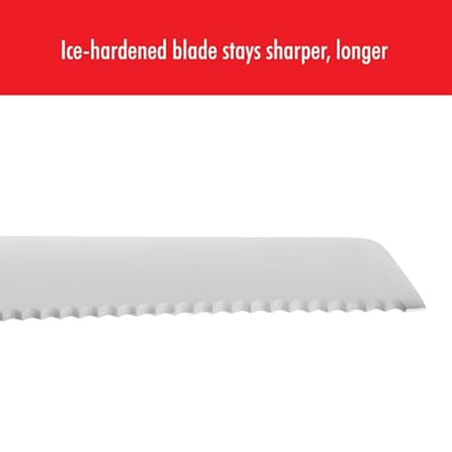 ZWILLING Professional S 8-Inch German Bread Knife, Black Handle, Ice-Hardened FRIODUR