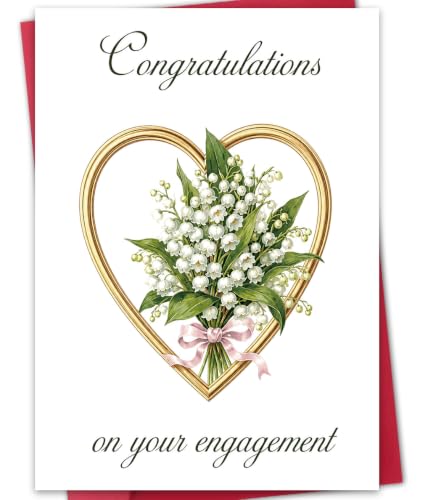 Engagement Card for Newly Engaged Couple - Congratulations Gift WX-488