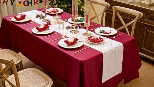 White Advent Table Runner 16ft Ramadan Christmas Party Decor