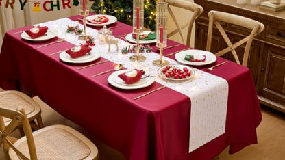 White Advent Table Runner 16ft Ramadan Christmas Party Decor