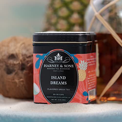 Harney & Sons Island Dreams | 3oz Loose Leaf Green Tea w/ Coconut