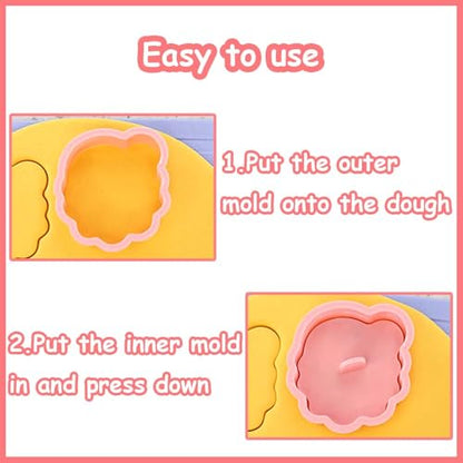 Mini Christmas Cookie Cutters Set - Xmas Theme Design with 4 Variations - Lutoku