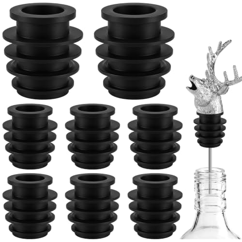 Silicone Wine Pourer Replacement Sleeves - 8 Pack, Universal Fit
