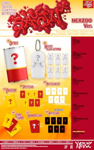 (NEXZOO Random Version) NEXZ SAUCIN' 4th Mini Album - K-POP Official Sealed Album with Photo Book & Extras