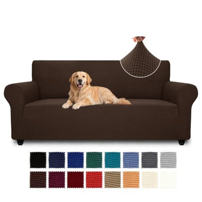 YEMYHOM 2026 Large Coffee Sofa Cover Slipcover for 3 Cushion Couch Pet Friendly