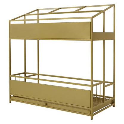 Gold Commercial Umbrella Holder for Entryway - Metal Umbrella Rack