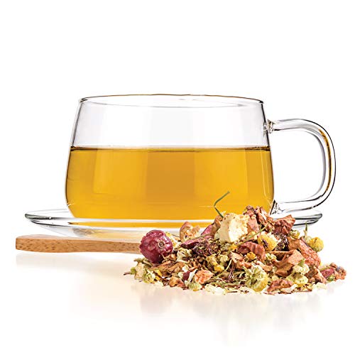 Tealyra - Tranquil Nights - Chamomile Fruity - Herbal Tea - Loose Leaf Tea - Calming & Relax Tea - Caffeine Free - All Natural Ingredients - 110g (4-ounce)