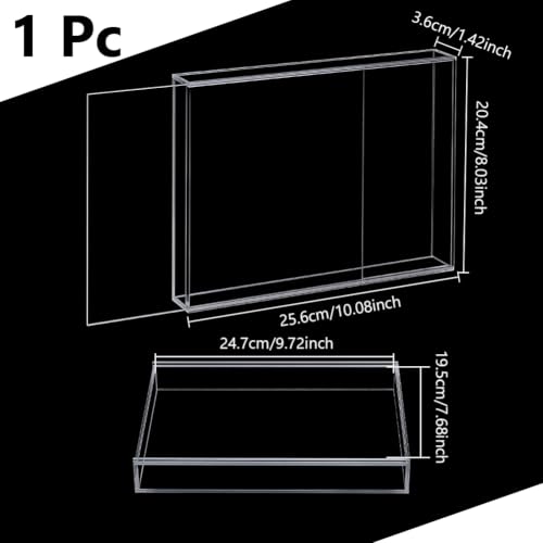 Acrylic Wall Mounted Shadow Box Display Case for Keepsakes 11x14in