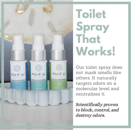 Bathroom Deodorizer Spray 5 Pack - Toilet Freshener & Room Odor Eliminator