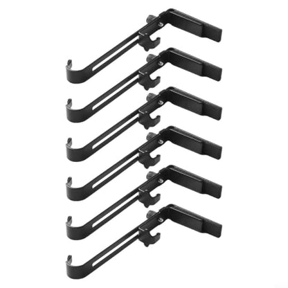 Heavy-Duty Adjustable Iron Double Hooks for Christmas Decorations - 6 Pack