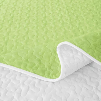 Erosebridal Lime Green Twin Quilt Set with Pillowcase - All Season Bedspread for Kids and Teens