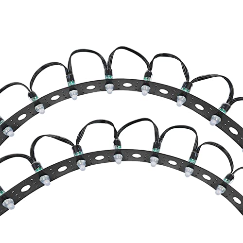 50m Black Mounting Strip for 12mm RGB Pixels - HDPE Material, 1 Inch Spacing