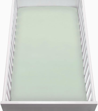 Newton Baby Fitted Crib Sheet (2-Pack) - Ultra Breathable and Soft, Organic Cotton, Fits All Standard Cribs, Sage