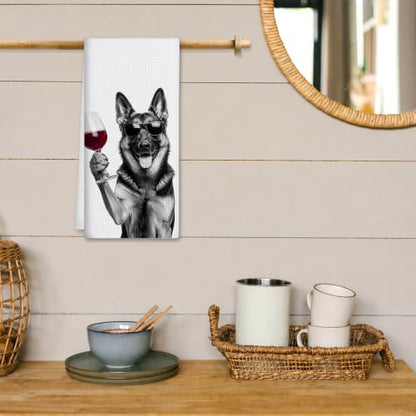 German Shepherd Kitchen Towels - 16x24 Inch Decorative Home Accent - Variation of THIS listing