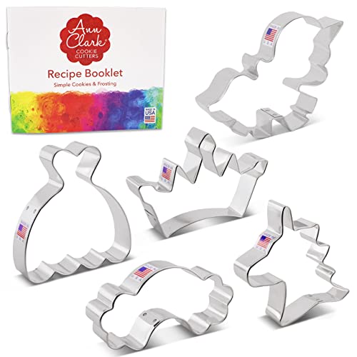 Princess Cookie Cutter Set of 5 - Royal Baking Supplies for Kids and Parties